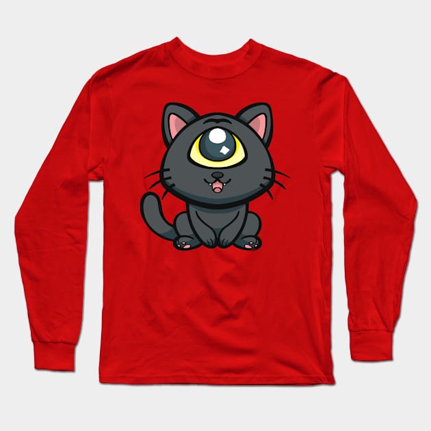 Cykitty Kawaii Long Sleeve T-Shirt by hpkomic